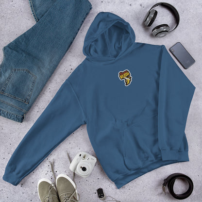 Hoodie with Banana Rush Sticker Design – Embroidered