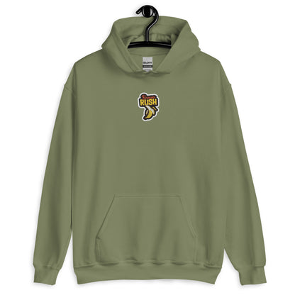 Hoodie with Banana Rush Sticker Design – Embroidered