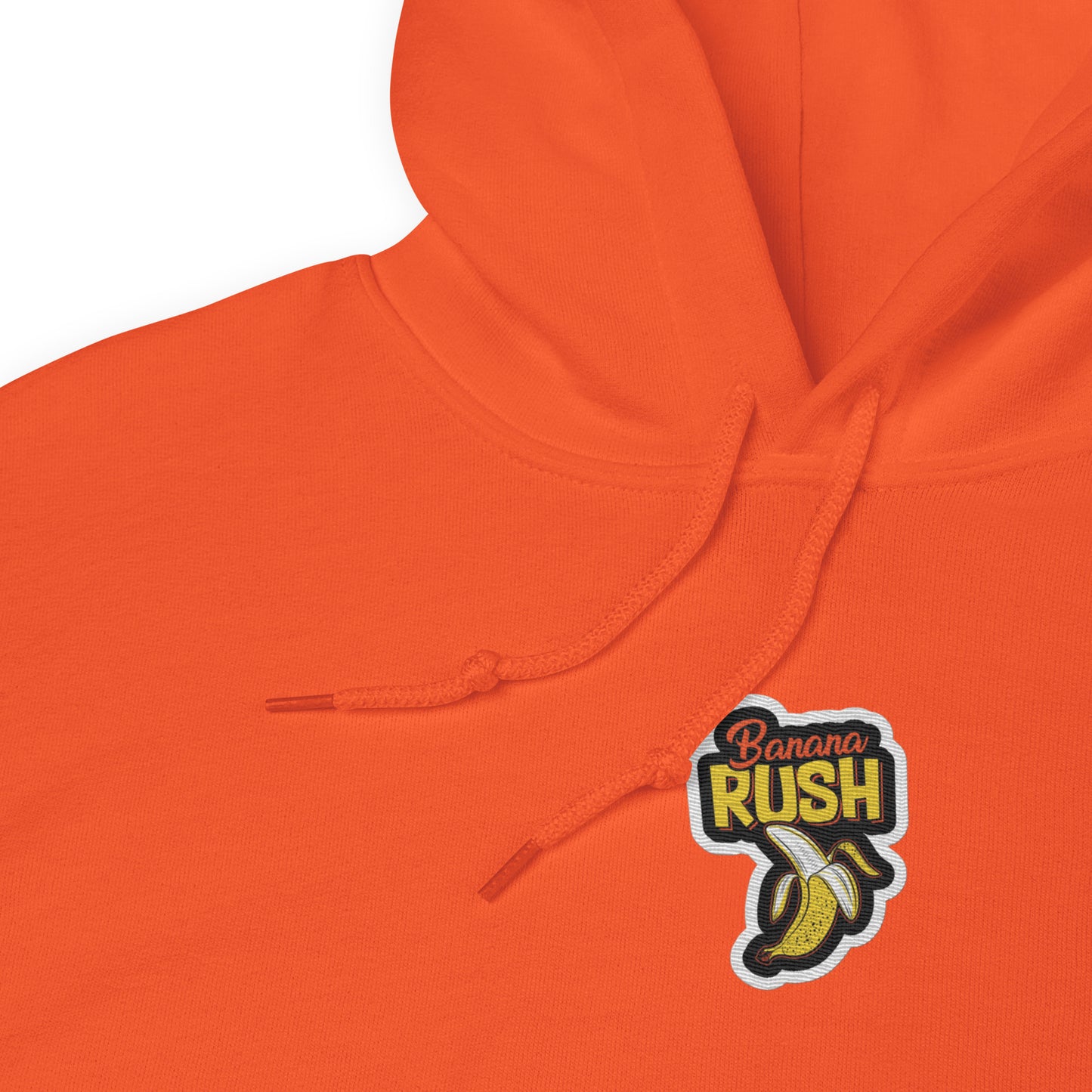 Hoodie with Banana Rush Sticker Design – Embroidered